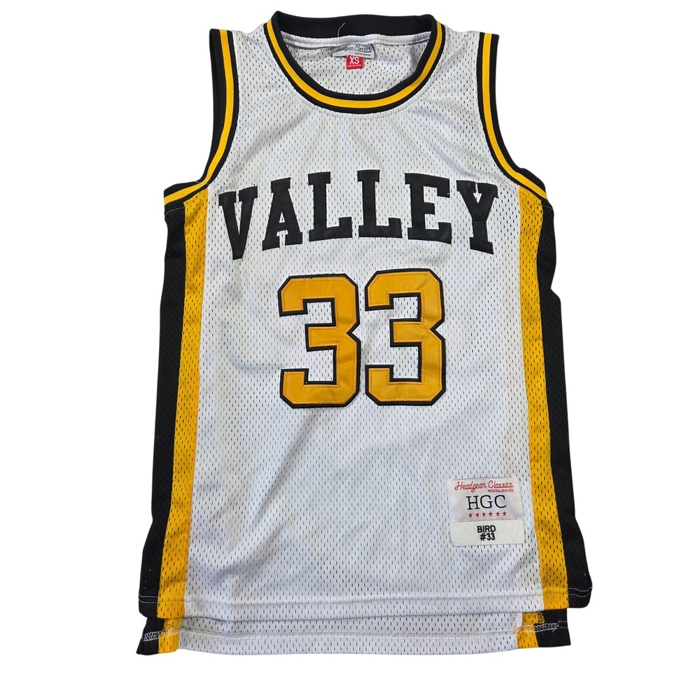 Headgear Classics Larry Bird Springs Valley High School Jersey White XS 33